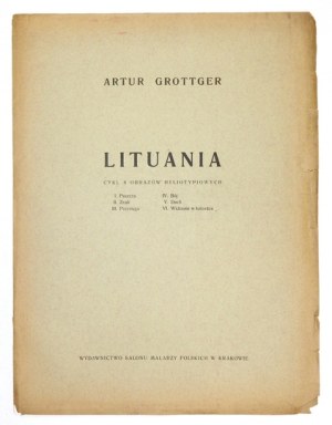 GROTTGER Artur - Polonia, Lituania, Wojna. Kraków [ca 1913]. Salon Malarzy Polskich. folio. tabl. 26....