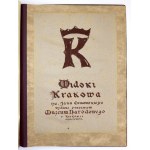 GUMOWSKI Jan - Widoki Krakowa. Kraków 1926. Muz. Narodowe. folio, tabl. 12. opr. luksusowa pł. zdob....