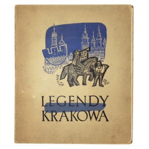 DRETLER-FLIN Stefania - Legendy Krakowa. 14 drzeworytów ... Kraków 1950. B. w. 4, s. [4], tabl. 14. oryg....