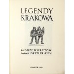 DRETLER-FLIN Stefania - Legendy Krakowa. 14 drzeworytów ... Kraków 1950. B. w. 4, s. [4], tabl. 14. oryg....