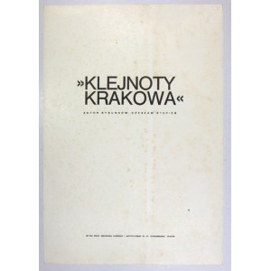 STĘPIEŃ Czesław - Klejnoty Krakowa. Autor rysunków ... Kraków [1973]. Sp-nia Pracy Rękodzieła Ludowego i Artystycznego. ...