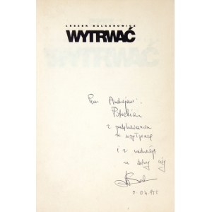 Z. Gach - Leszek Balcerowicz. 1993. Z podpisem L. Balcerowicza.