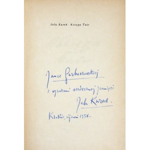 KUREK J. – Księga Tatr. Z dedykacją autora.