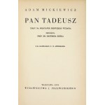 A. Mickiewicz - Pan Tadeusz. 1937. Ilustr. E. M. Andriollego.