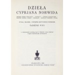 NORWID Cyprjan [Kamil] - Dzieła. (Drobne utwory poetyckie, poematy, utwory dramatyczne, legendy, nowele,...