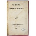 POTOCKI Henryk - Sonety. Leszno 1836. Druk. Ernesta Günthera. 8, s. 46. opr. wsp....