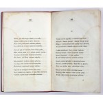 POTOCKI Henryk - Sonety. Leszno 1836. Druk. Ernesta Günthera. 8, s. 46. opr. wsp....