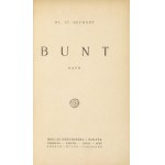 W. S. Reymont - Bunt. 1924. Wyd. I.