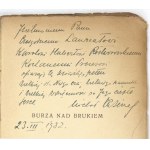 RUSINEK Michał - Burza nad brukiem. Powieść. Warszawa 1932. Gebethner i Wolff. 16d, s. 180, [1]....