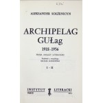 A.; Sołżenicyn - Archipelag GUŁag. T. 1-3. Paryż 1974-78. Pierwsze polskie wydanie.