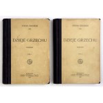 S. Żeromski - Dzieje grzechu. T. 1-2. 1908. Wyd. I.