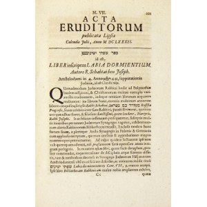 ACTA Eruditorum. 1682. 