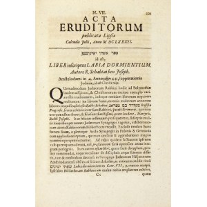 ACTA Eruditorum. 1682.