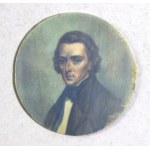 [CHOPIN Fryderyk]. Miniatura przedstawiająca Fryderyka Chopina, sygnowana Jamet z II poł....