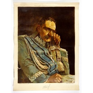 Józef Piłsudski - litografia Jana Gumowskiego z 1921.