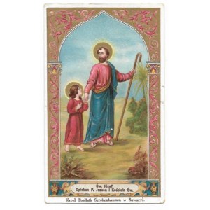 ŚW. JÓZEF. Opiekun P. Jezusa i Kościoła Św. [ca 1910?].