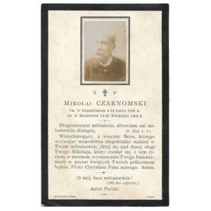 CZARNOMSKI Mikołaj (ur. 1826, zm. 13/26 IV 1902).