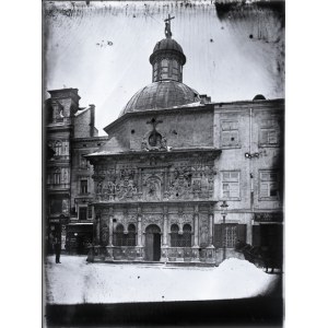 [Kaplica Boimów - fotografia widokowa]. Klisza szklana form. 23,7x17,9 cm.