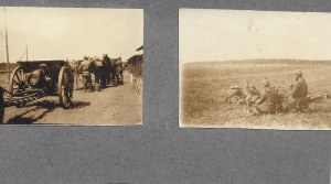[WOJSKO Polskie - na polu walki - fotografie sytuacyjne]. [1916/1918?]. Zestaw 20 fotografii form. ca 4x6 cm,...