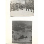 [WOJSKO Polskie - na polu walki - fotografie sytuacyjne]. [1916/1918?]. Zestaw 20 fotografii form. ca 4x6 cm,...
