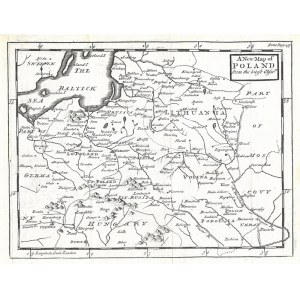 Mapa Polski z 1744 r.