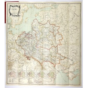 Mapa historyczna ziem polskich z 1895 r.