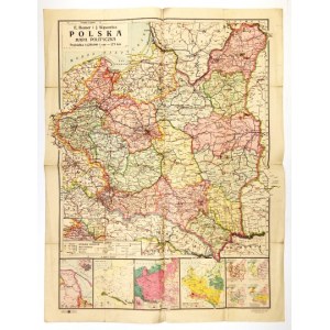 Mapa administracyjna Polski z 1934 r.