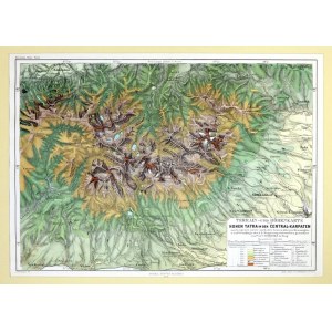 Mapa Tatr Carla Kořistki z 1864 r.