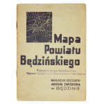 Mapa powiatu będzińskiego z lat 20. XX w.