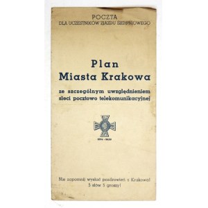 Planik miasta Krakowa z 1939 dla uczestników Zjazdu Sierpniowego.