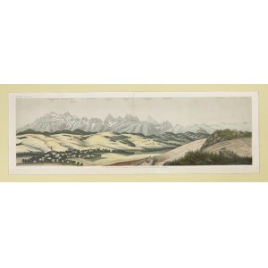 Panorama Tatr Carla Kořistki z 1864 r.