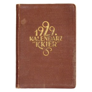 KALENDARZ Iskier na rok 1929. Mała encyklopedja i notatnik. Oprac. Władysław Kopczewski. Rok V. Warszawa. Nakł....