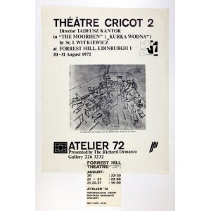THÉÂTRE Cricot 2. Director Tadeusz Kantor in The Moorhen (Kurka wodna) by St. I. Witkiewicz [...]....