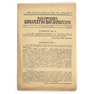 MAŁOPOLSKI Biuletyn Informacyjny. R. 2, nr 38 (82): 10 X 1943. [oraz] Dodatek.