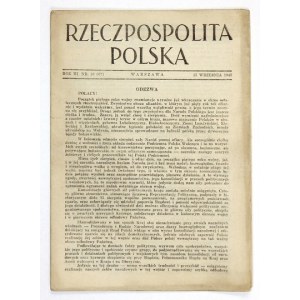RZECZPOSPOLITA Polska. R. 3, nr 16 (67): 15 IX 1943.