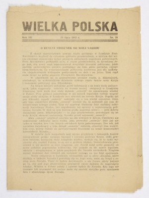 WIELKA Polska. R. 3, nr 28: 24 VII 1943.