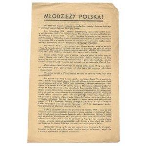 MŁODZIEŻY Polska! We wszystkich bojach o wolność i niepodległość Narodu i Państwa Polskiego w pierwszym szeregu kroczyła...