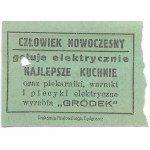 [BILET]. GRÓDEK, Pomorska Elektrownia Krajowa. Człowiek nowoczesny gotuje elektrycznie. Najlepsze kuchnie oraz piekarnik...