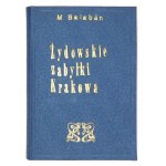 BAŁABAN Majer - Przewodnik po żydowskich zabytkach Krakowa. Z 13 ryc. w tekście [...], z 2 planami. Kraków 1935....