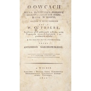 W. Friebe - O owcach nauka. Wilno 1810.