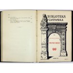 BIBLIOTEKA Lwowska. T. 9-21. Lwów 1910-1913. Towarzystwo Miłośników Przeszłości Lwowa. 8. opr. w 2 wol. pł....