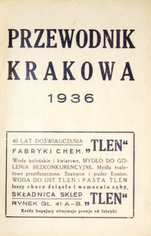 PRZEWODNIK Krakowa. Kraków 1936. Wyd. 