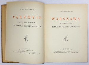 SAWICKI Tymoteusz - Warszawa w obrazach Bernarda Belotta Canaletta. Warszawa-Kraków 1927. Wyd. J. Mortkowicza. 4, s. [4]...