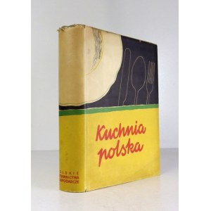 Pierwsze wydanie Kuchni polskiej (1955), z zachowaną obwolutą.