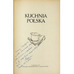 Pierwsze wydanie Kuchni polskiej (1955), z zachowaną obwolutą.