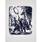 RACZYÑSKI Stanislaw - Polish Folk Themes. 6 woodcuts ... [Cracow, early 1950s?] 4, plate 6....