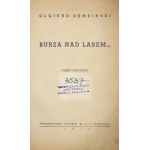 DEMBIŃSKI Olgierd - Burza nad lasem... Cz. 1-2. Warschau 1942. Wyd. Polskie. 8, S. 132. opr. wsp. ppł., okł....