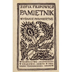 FILIPOWICZ Z. - Memoir. Decorated by Jan Bukowski. 1905.