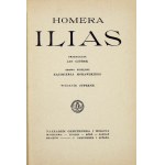 HOMER - Ilias. Translated by Jan Czubek. Foreword by Kazimierz Morawski. Complete edition. Warsaw et al. [1925]...