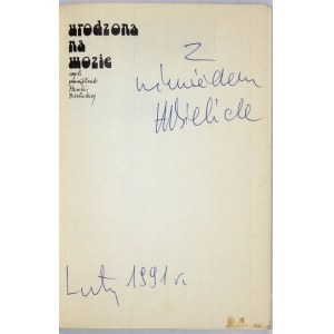 Memoirs of Hanka Bielicka. 1991. dedication by the author.